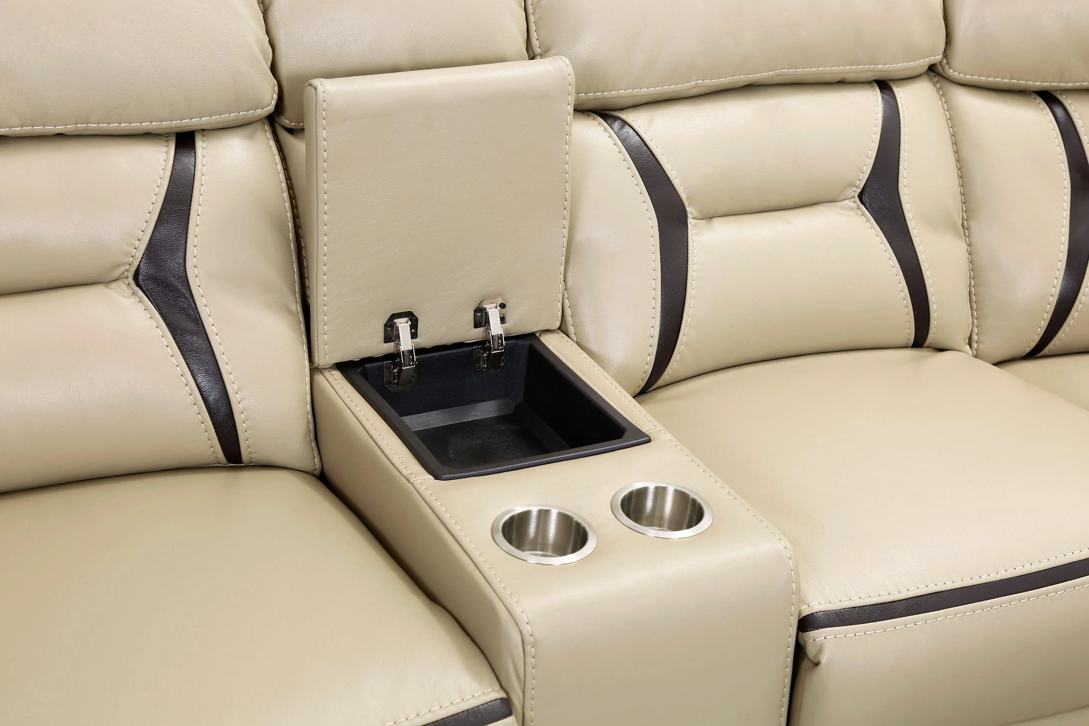 Amite Beige 6-Piece Modular Power Reclining Sectional - Image 14