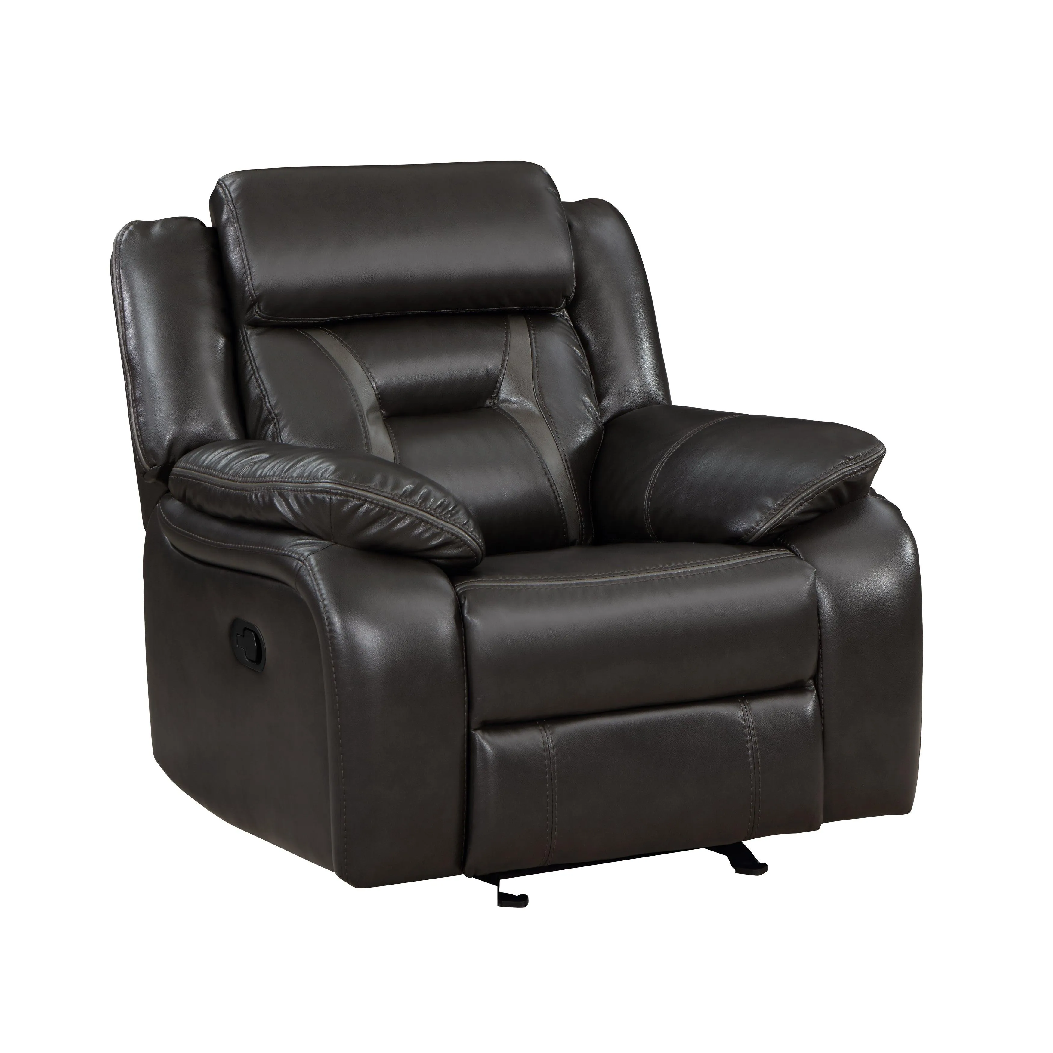 Amite Dark Gray Glider Reclining Chair - Image 4