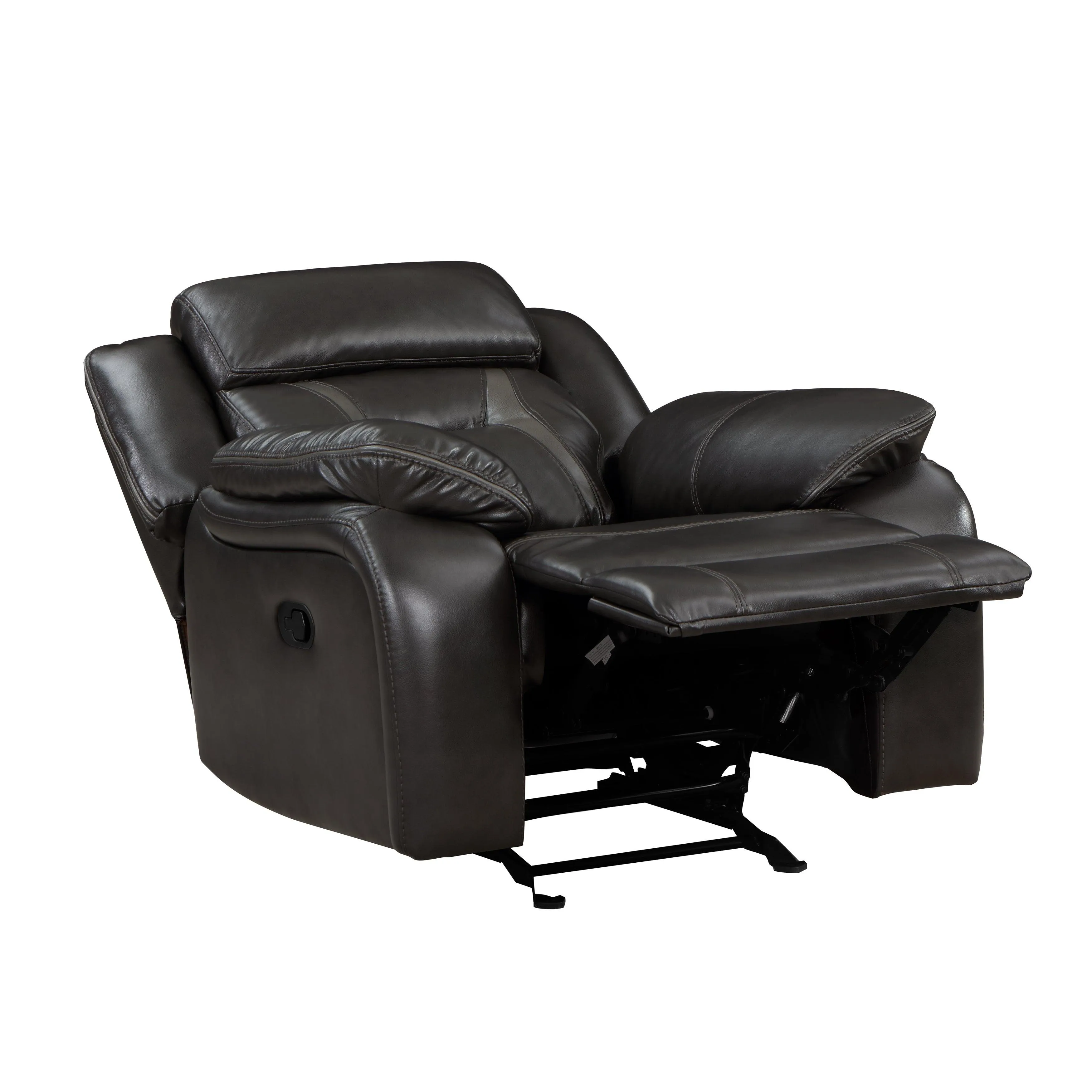 Amite Dark Gray Glider Reclining Chair - Image 7