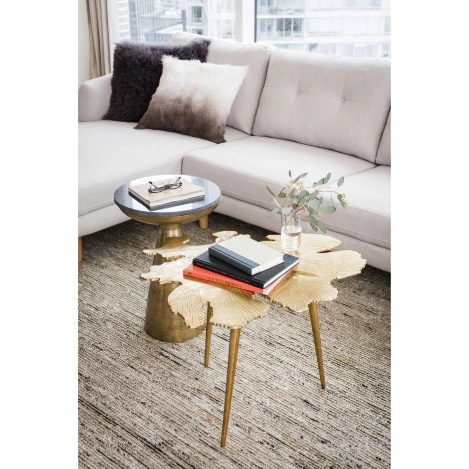 Amoeba Side Table Gold - Image 2