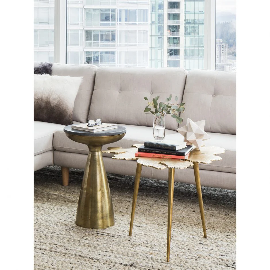 Amoeba Side Table Gold - Image 4