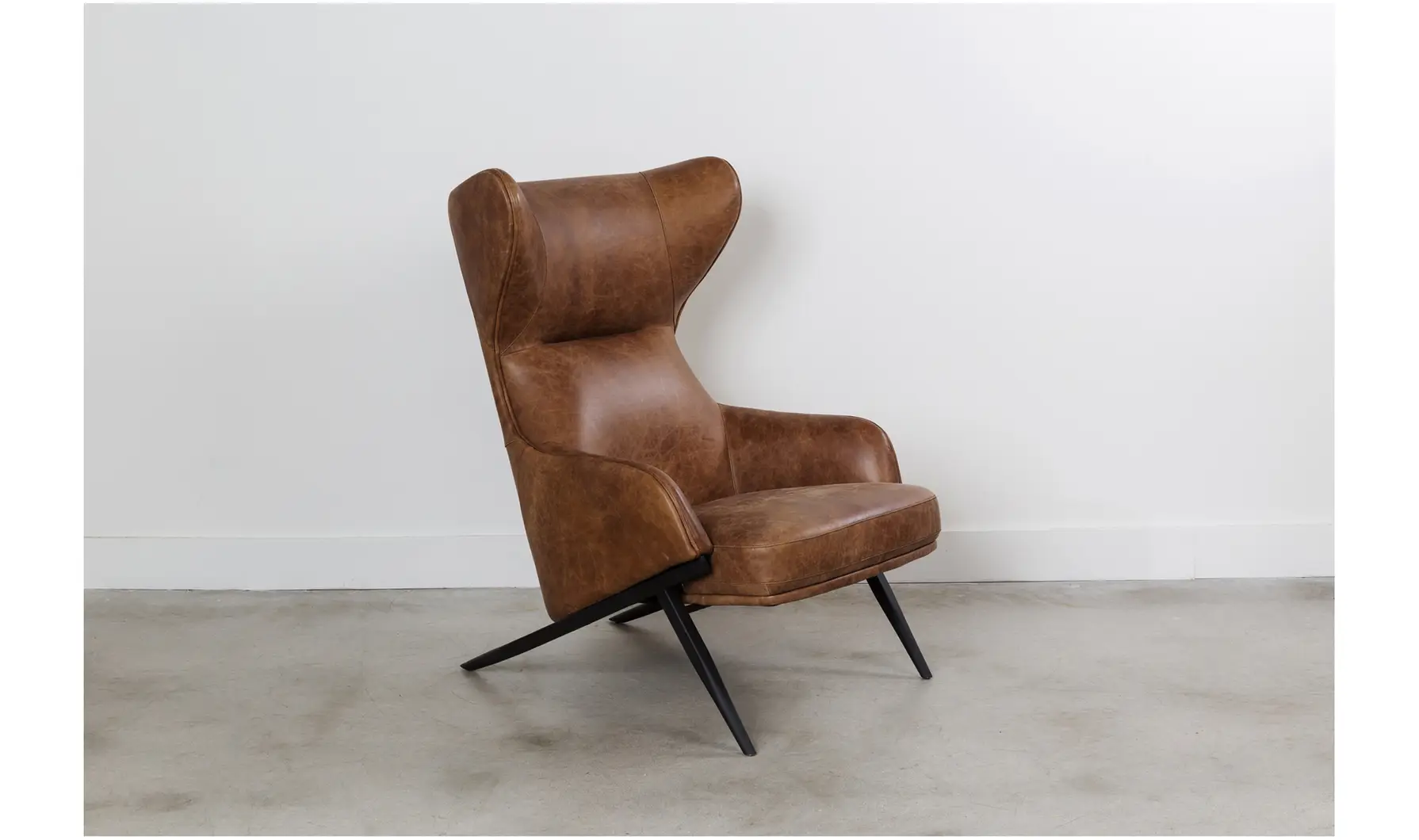 Amos Leather Accent Chair - Image 3