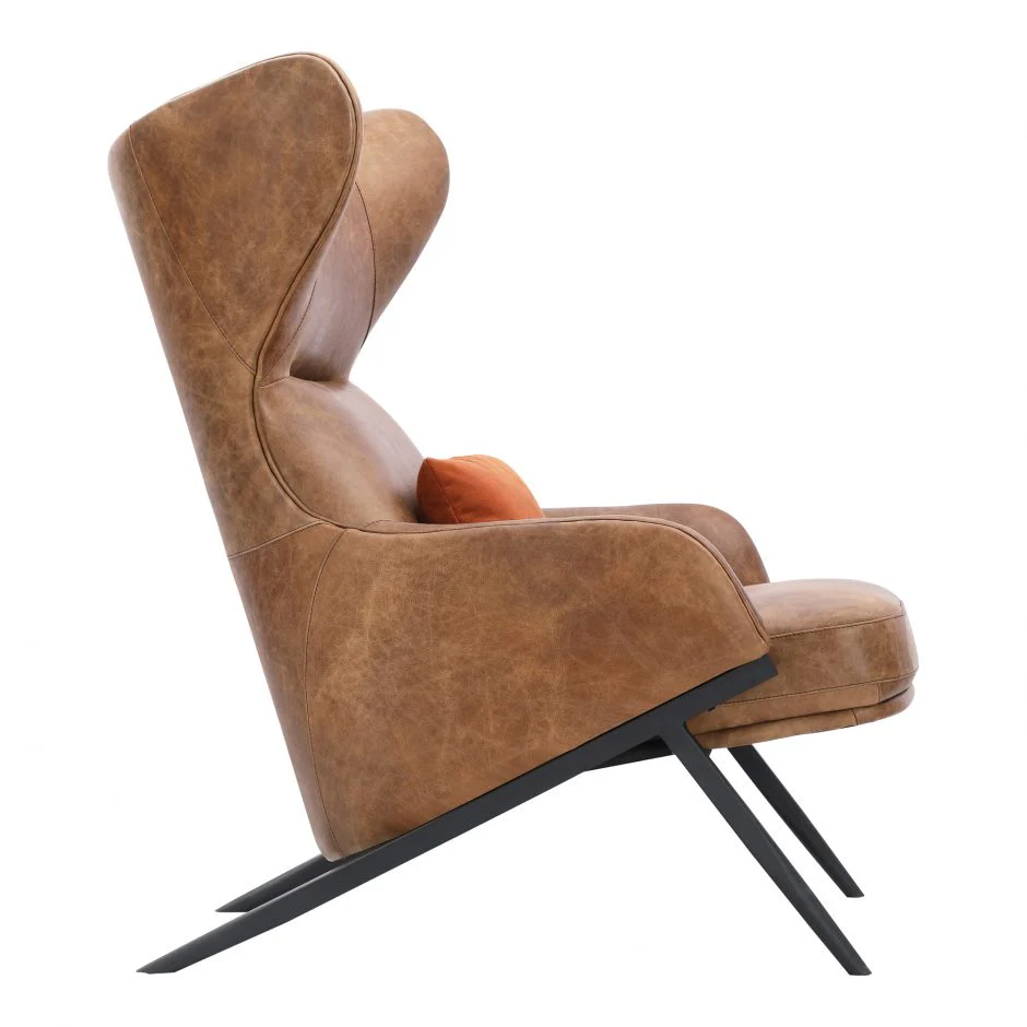 Amos Leather Accent Chair - Image 5