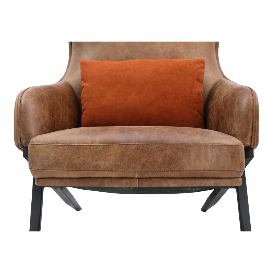 Amos Leather Accent Chair - Image 7