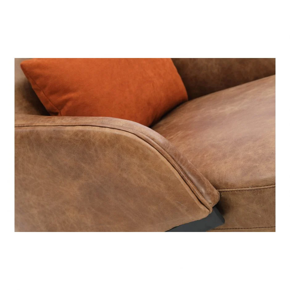 Amos Leather Accent Chair - Image 8