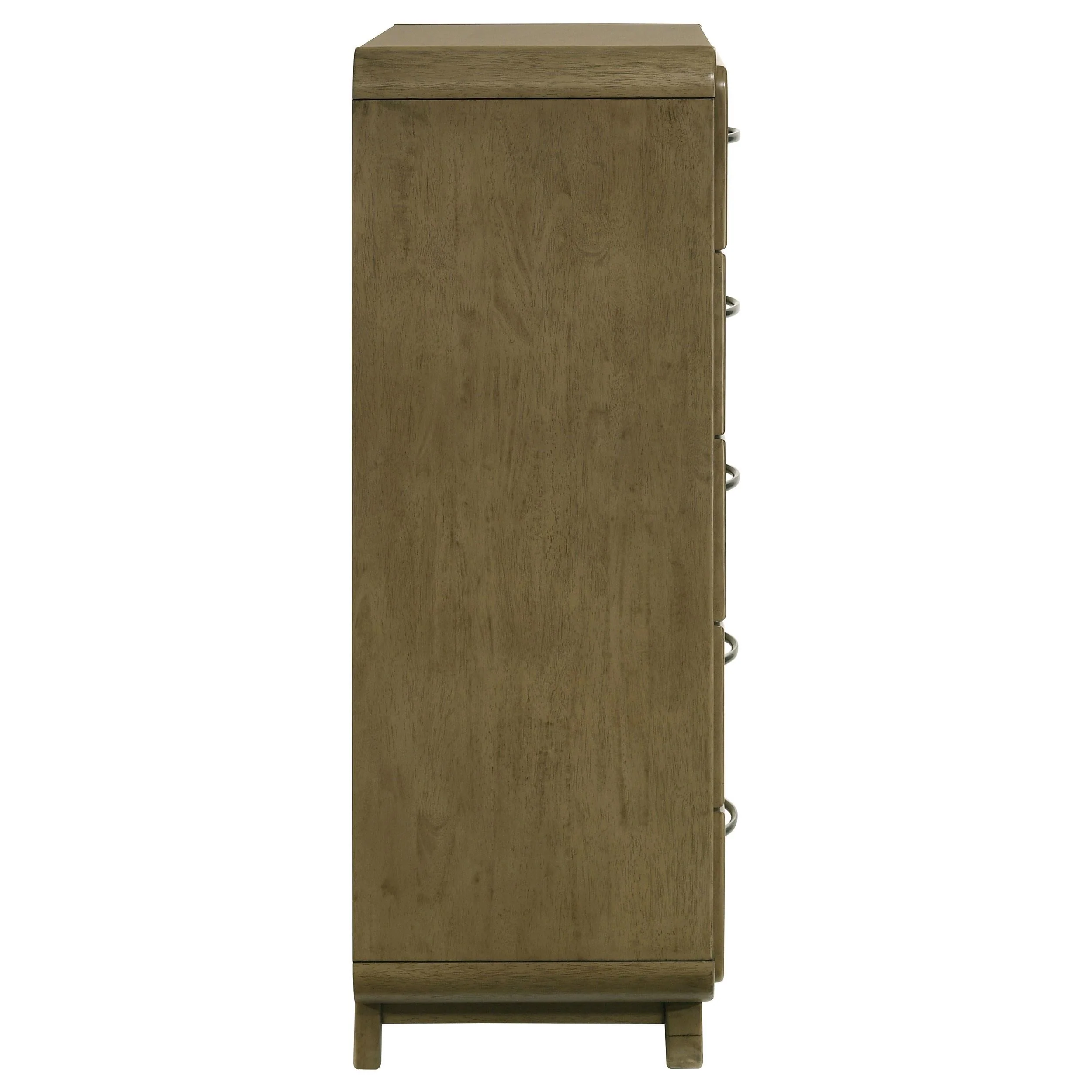 Amsbury Nutmeg 5-Drawer Chest - Image 8