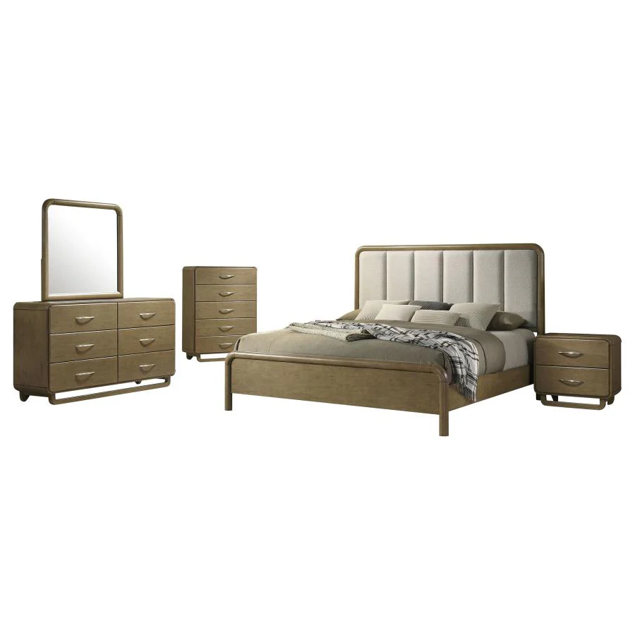 Amsbury Nutmeg 5-piece Queen Bedroom Set - Image 2