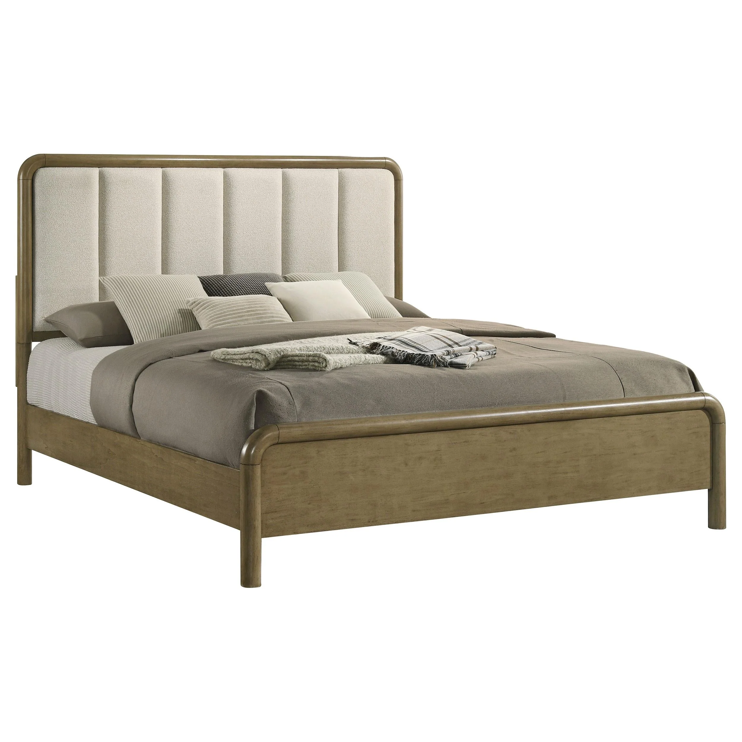 Amsbury Nutmeg Upholstered Queen Bed - Image 2
