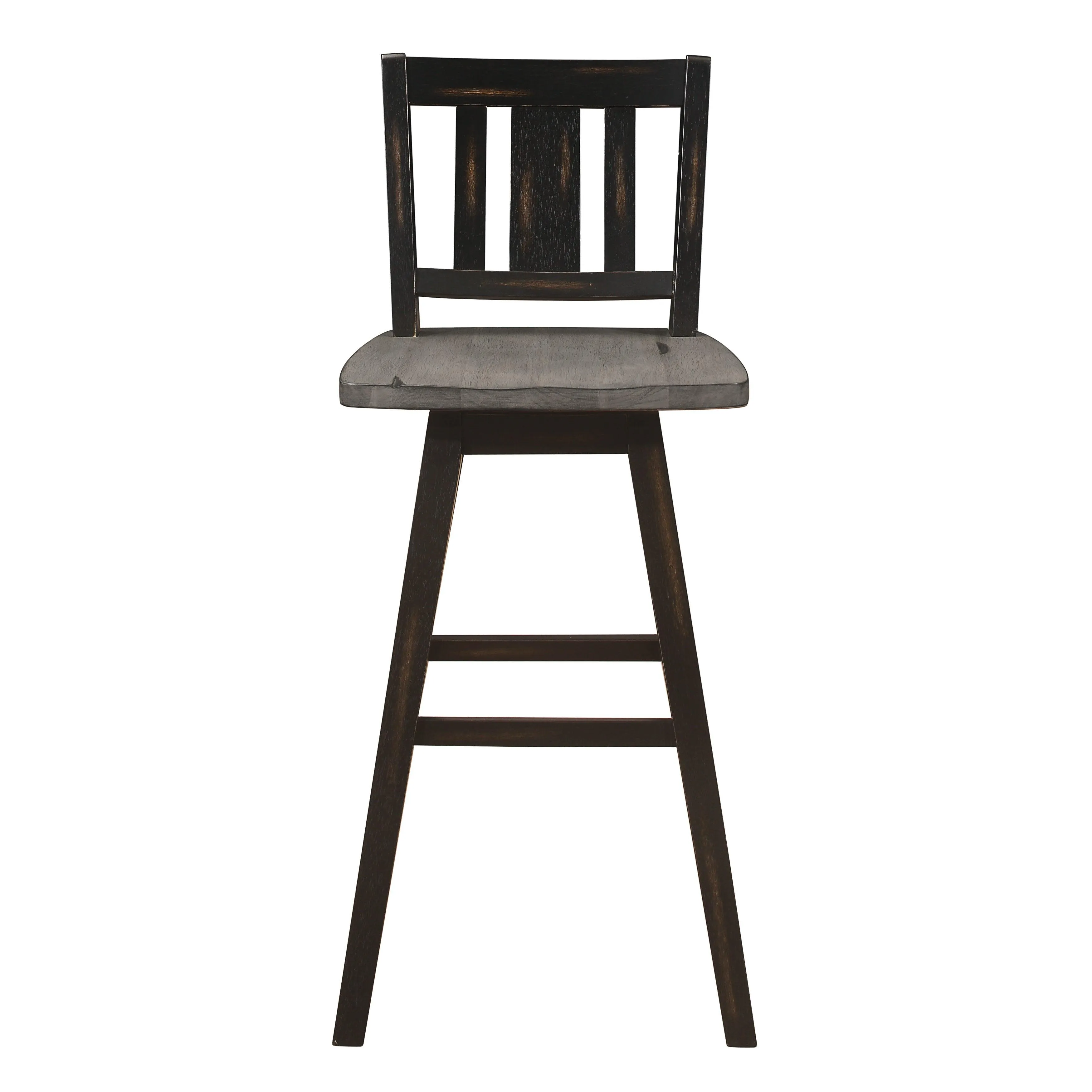 Amsonia Black Swivel Pub Counter Height Chairs, Set of 2 - Image 9