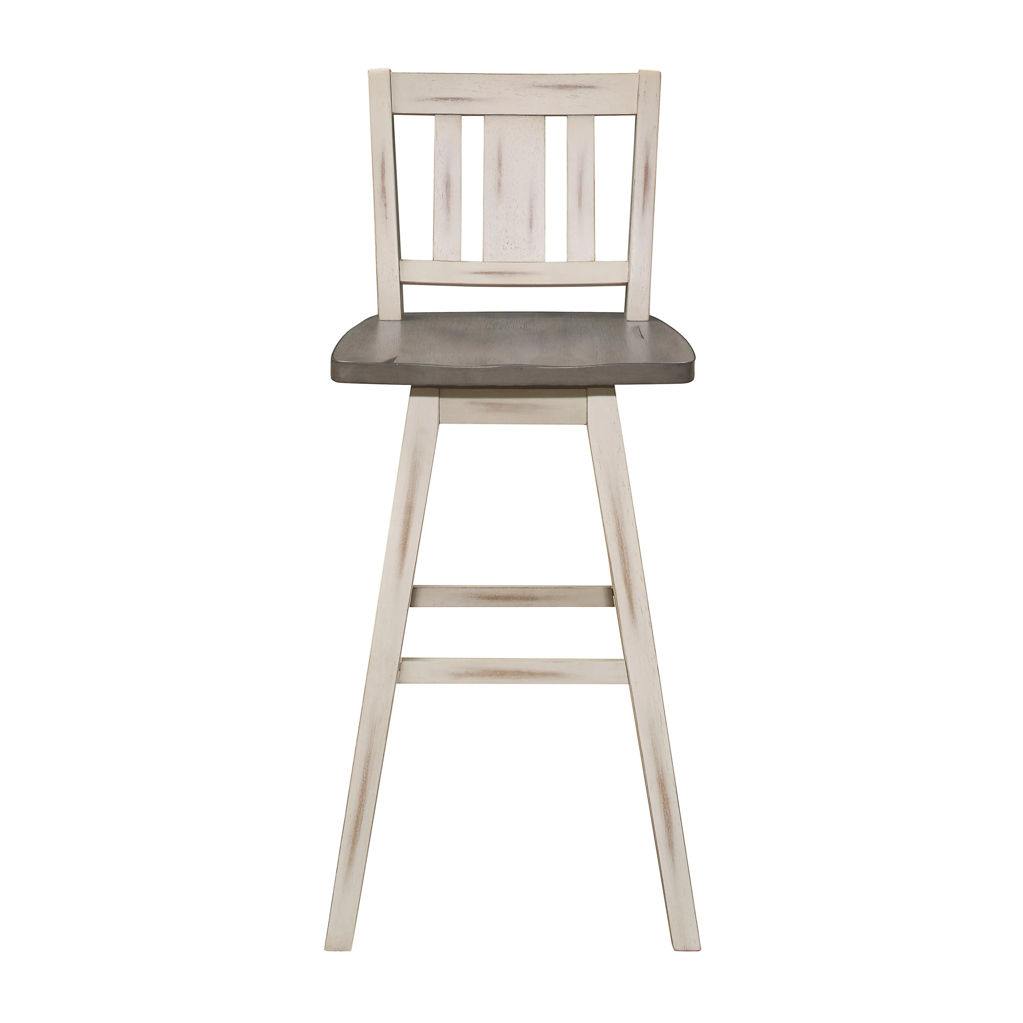 Amsonia White Swivel Pub Counter Height Chairs, Set of 2 - Image 9