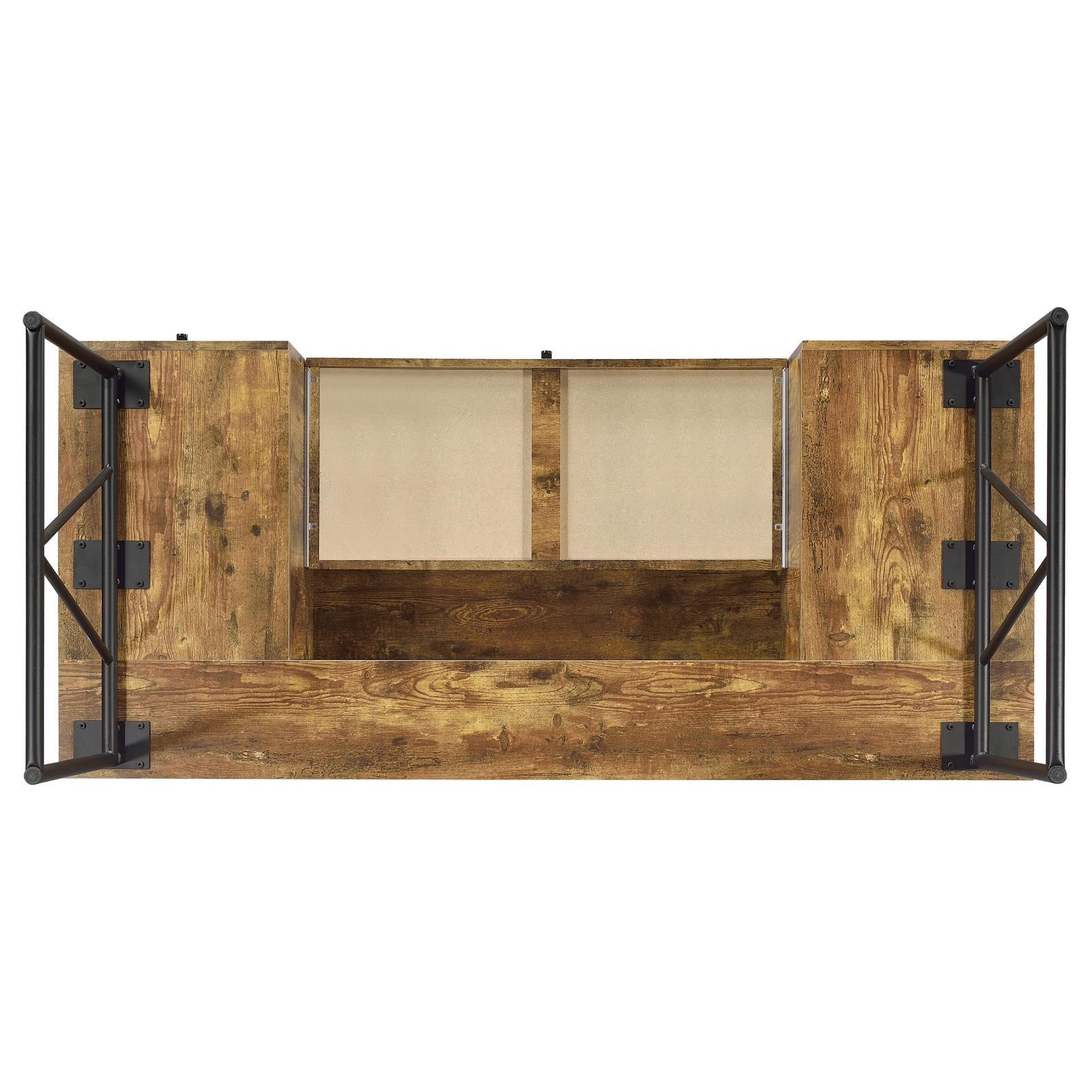 Analiese Antique Nutmeg 4-Drawer Writing Desk - Image 12