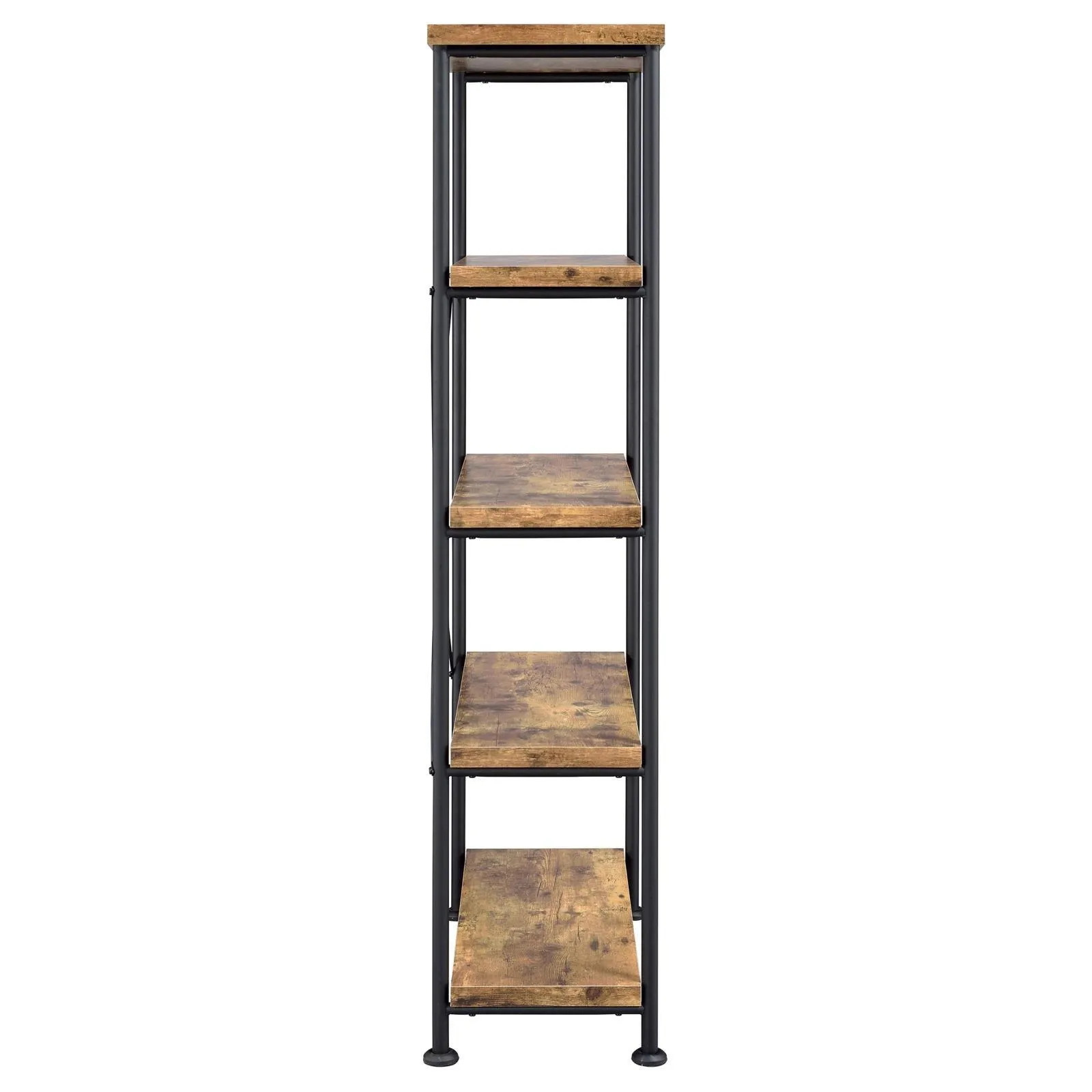 Analiese Antique Nutmeg 4-Shelf Bookcase - Image 9