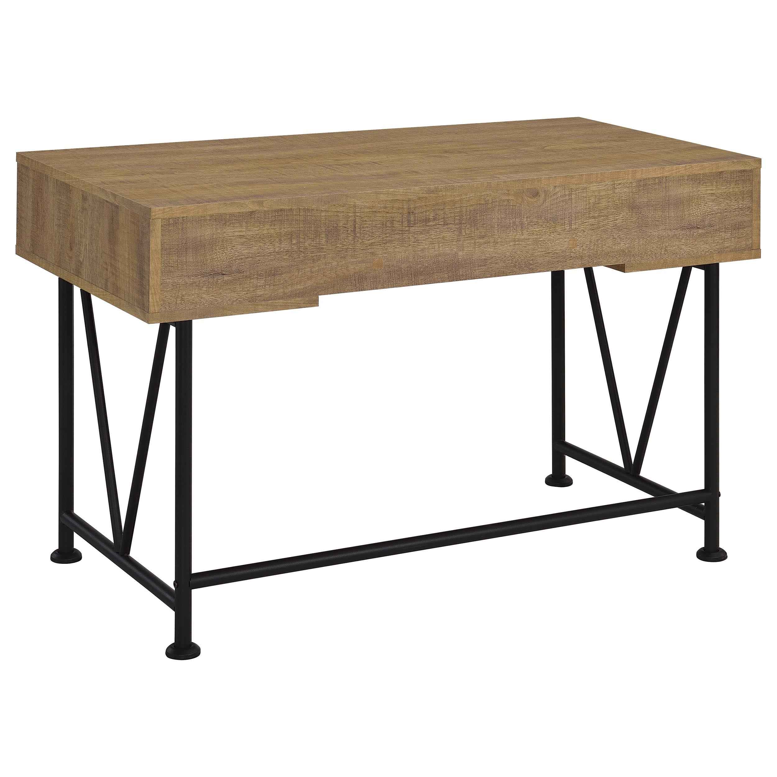 Analiese Mango 47-inch 3-drawer Writing Desk - Image 7