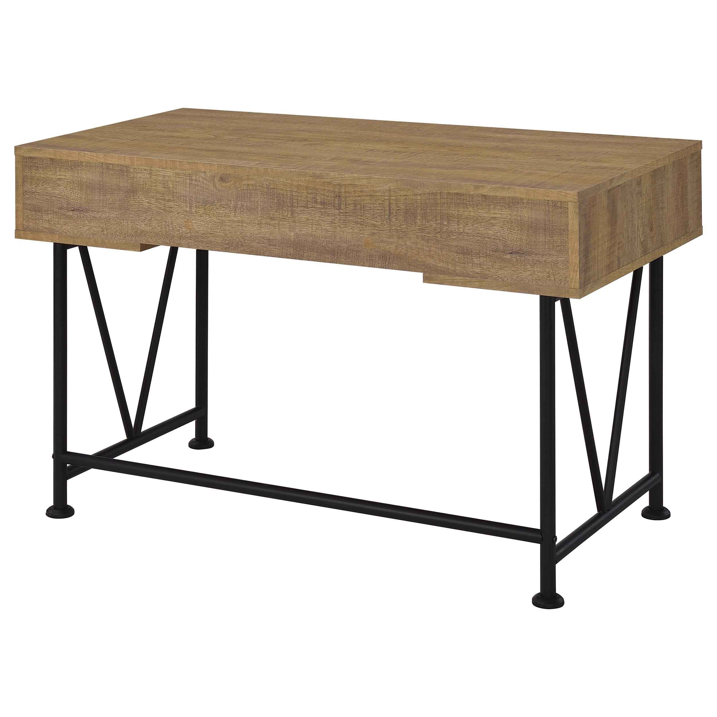Analiese Mango 47-inch 3-drawer Writing Desk - Image 8