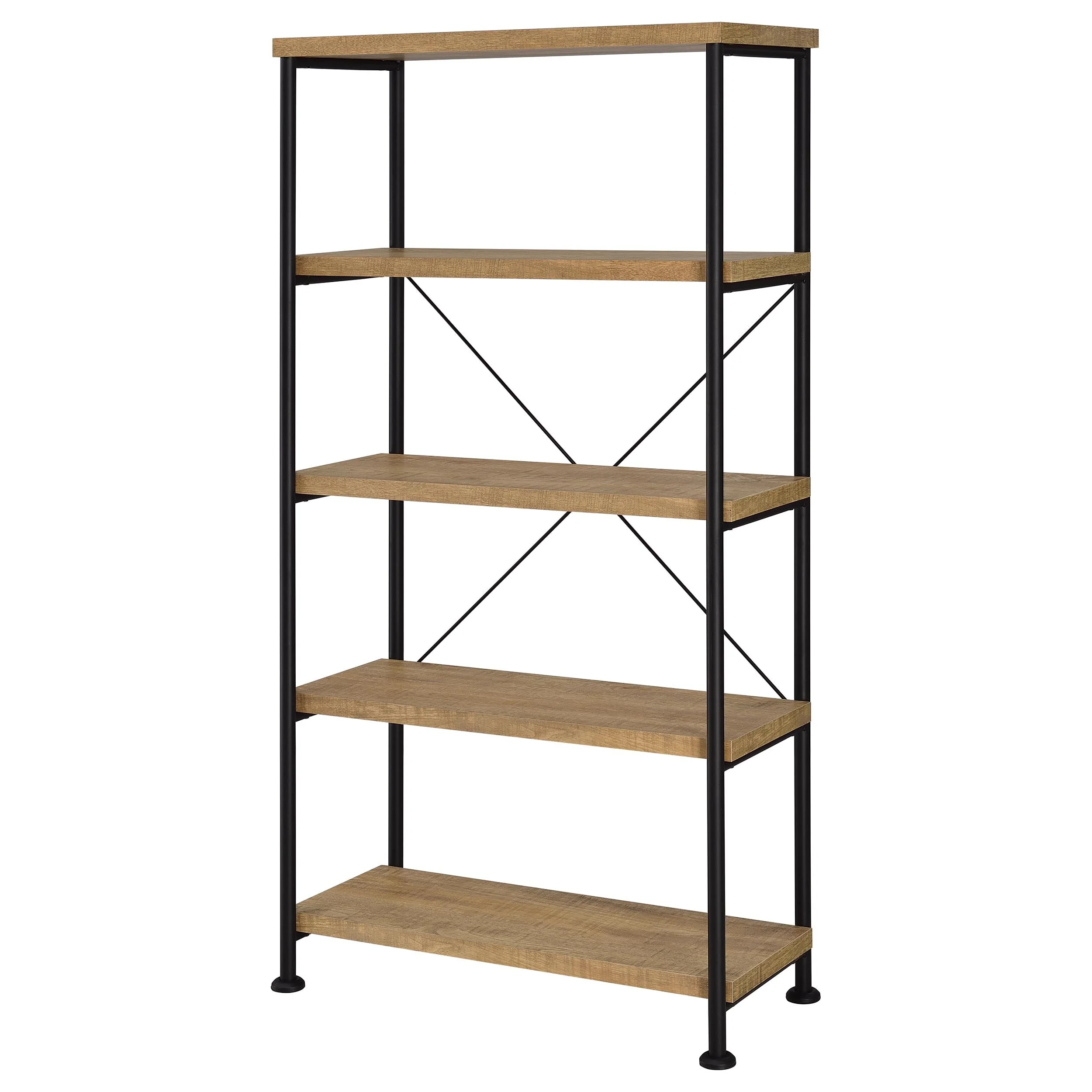 Analiese Mango 63-inch 4-shelf Bookshelf - Image 4