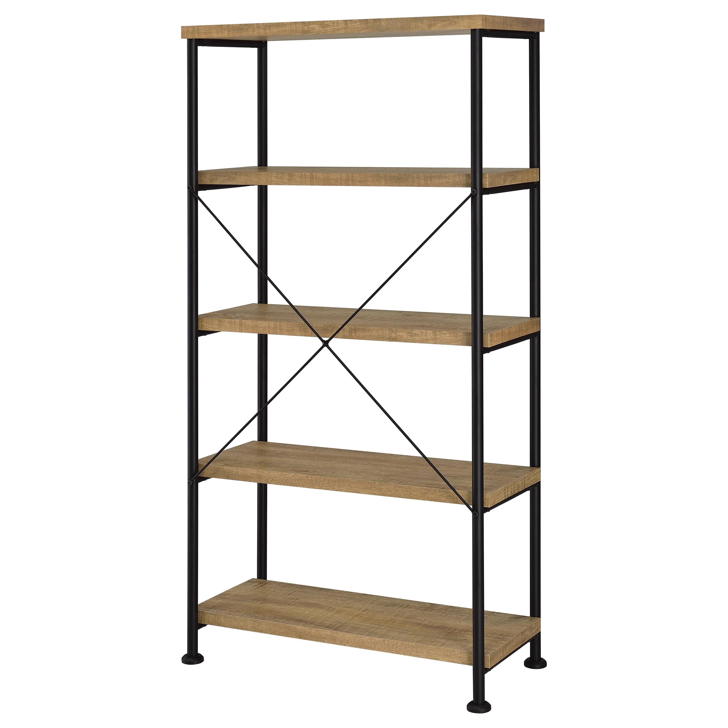 Analiese Mango 63-inch 4-shelf Bookshelf - Image 7