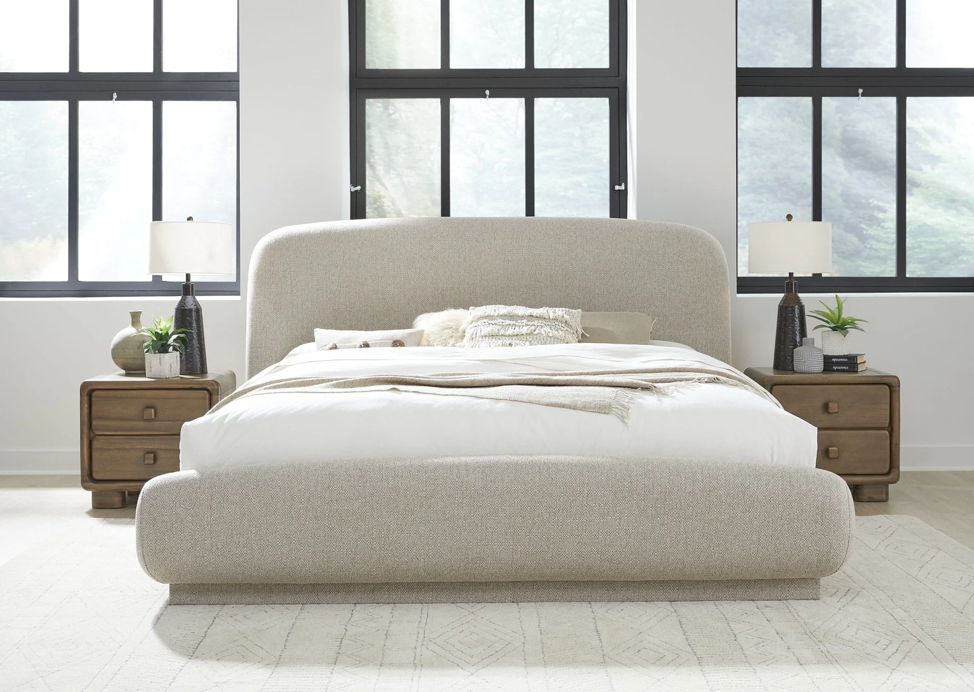 Anansi Tirimbina Hyena King Upholstered Platform Bed - Image 3