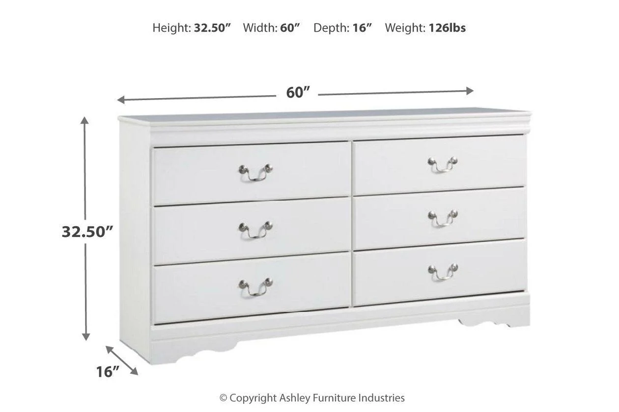 Anarasia White Dresser - Image 3