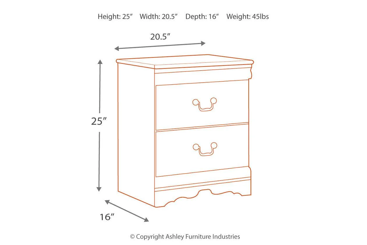 Anarasia White Nightstand - Image 3