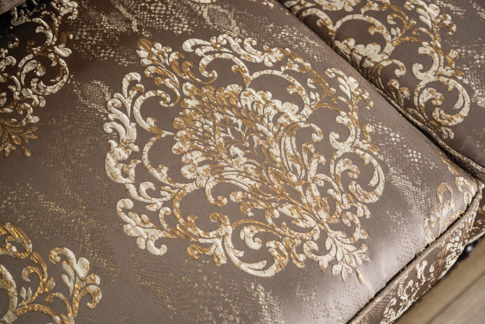 Andalusia Light Brown/Dark Cherry Sofa - Image 3