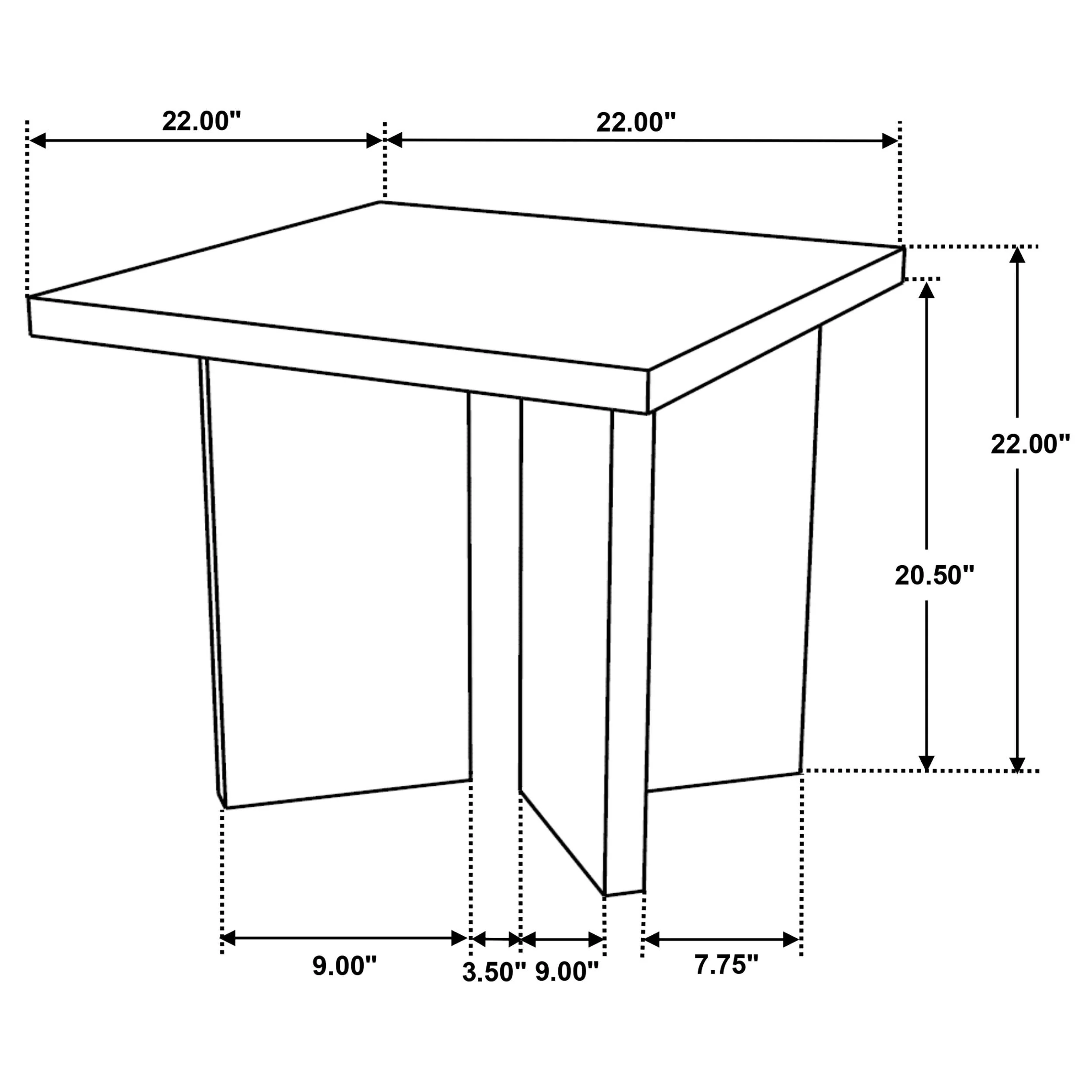 Andando Mango Brown 3-Piece Coffee and End Table Set - Image 12