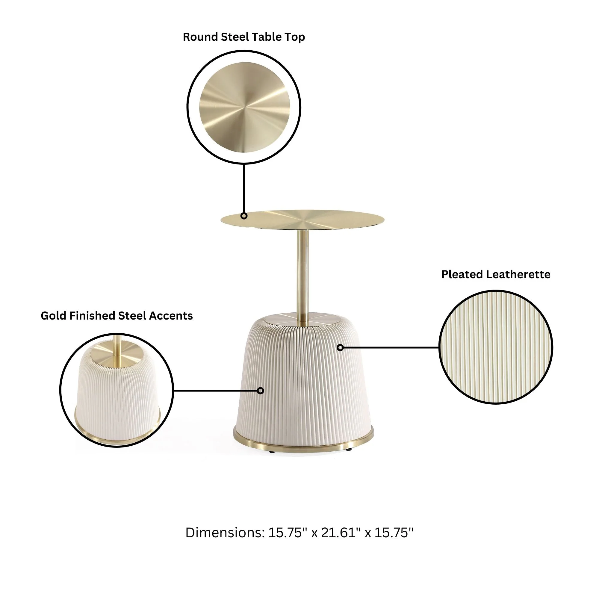 Anderson End Table 1.0 and End Table 2.0 in Cream (set of 2) - Image 4
