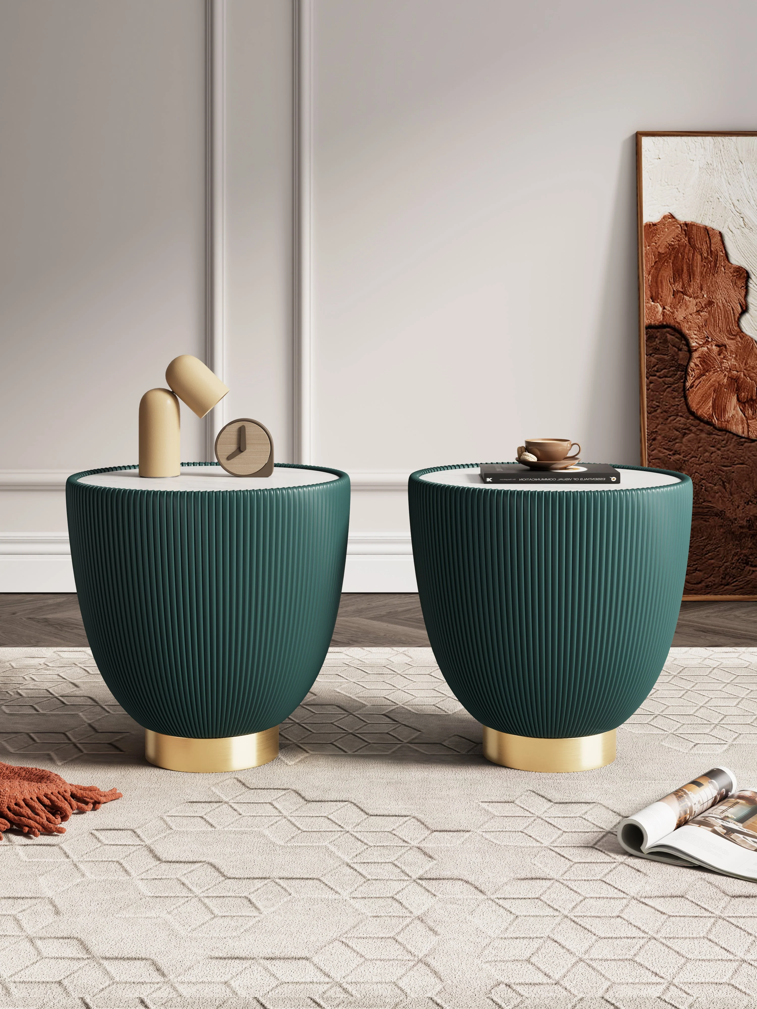 Anderson End Table 2.0 in Green (Set of 2) - Image 2