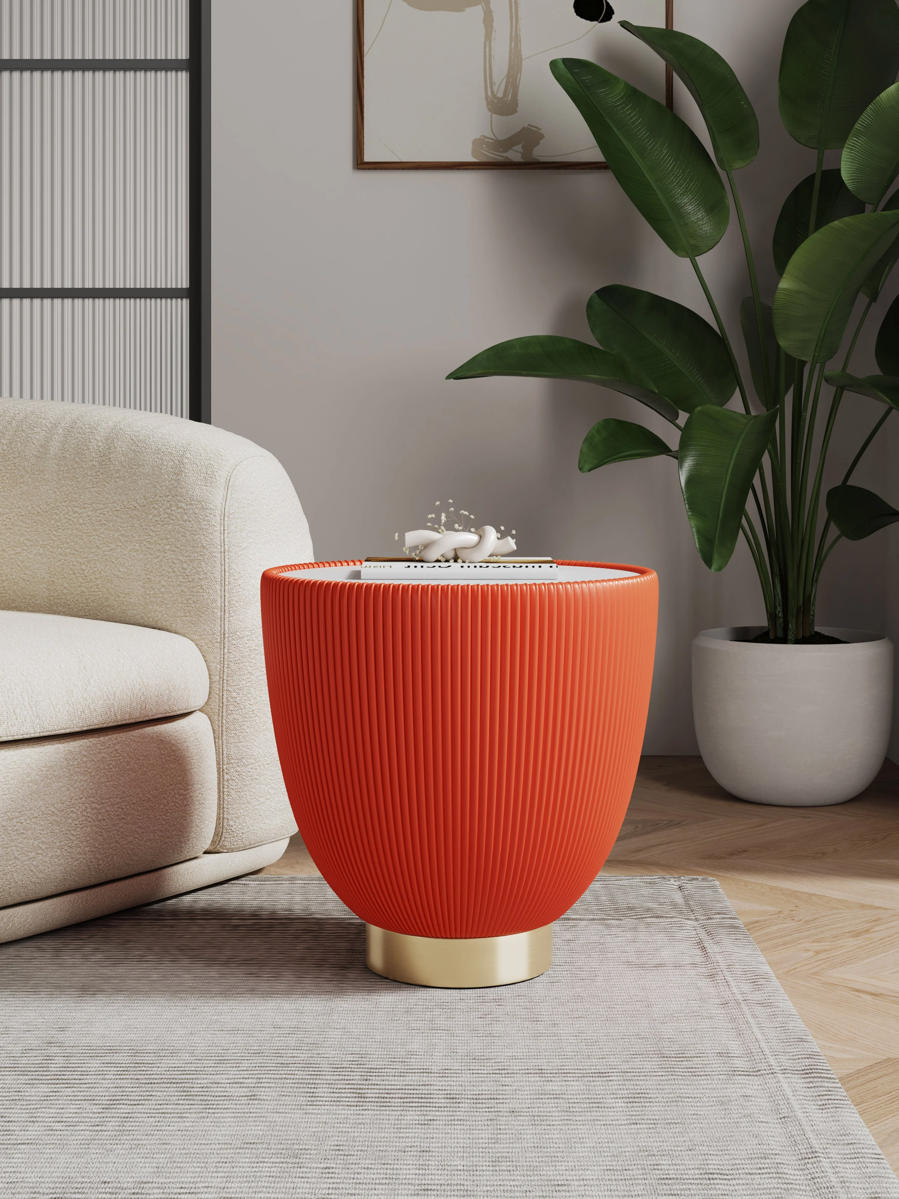 Anderson End Table 2.0 in Orange - Image 2