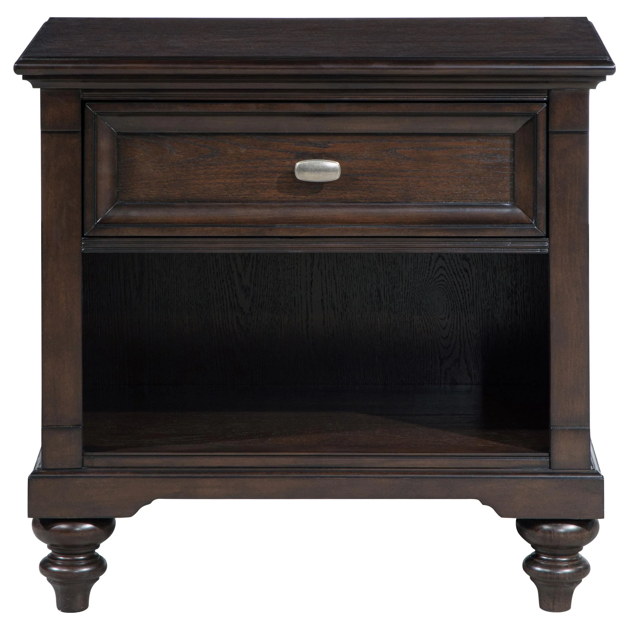 Andover Dark Oak 1-Drawer Nightstand - Image 3
