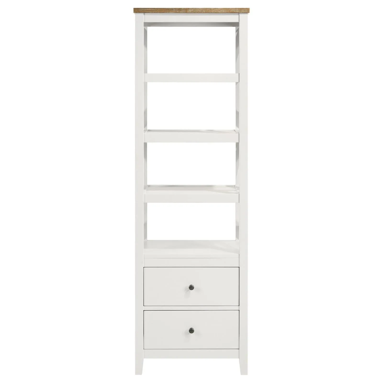 Angela Brown and White 3-piece Entertainment Center With 67" TV Stand - Image 6