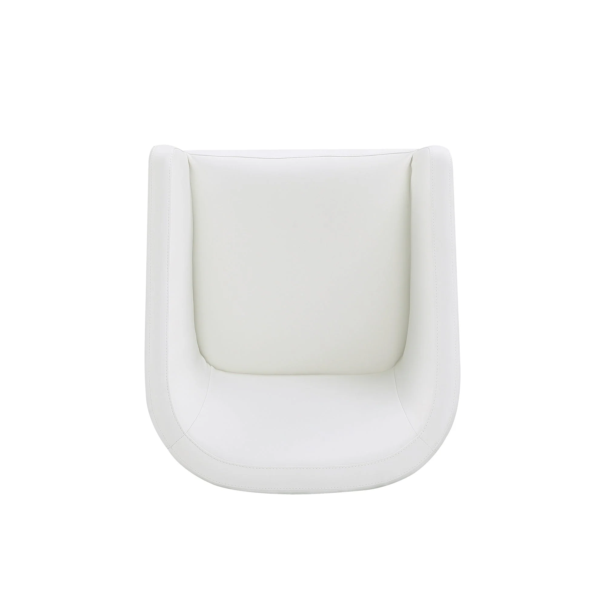 Anna Round Faux Leather Dining Chair in Cream (set of 2) - Image 9