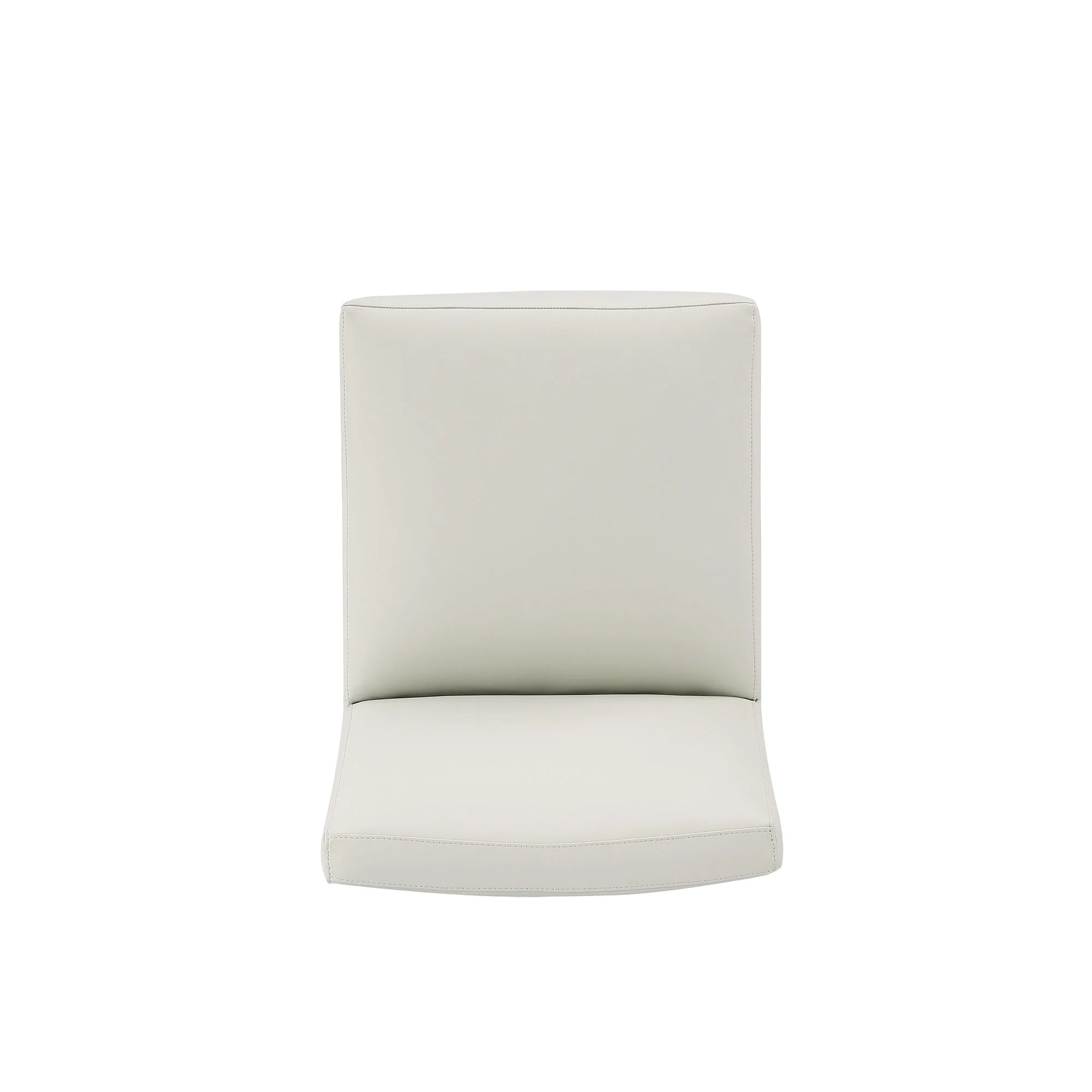 Anna Square Faux Leather Dining Chair in Light Stone Grey - Image 8