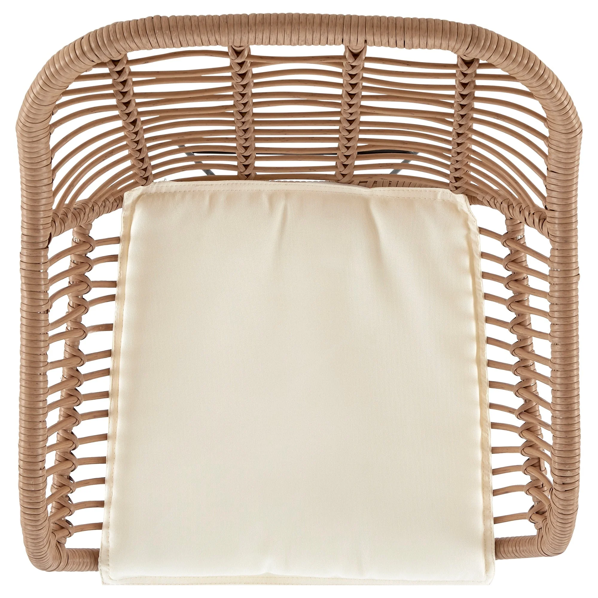 Antibes 1.0 Patio 2-Person Seating Group with End Table with Cream Cushions - Image 6