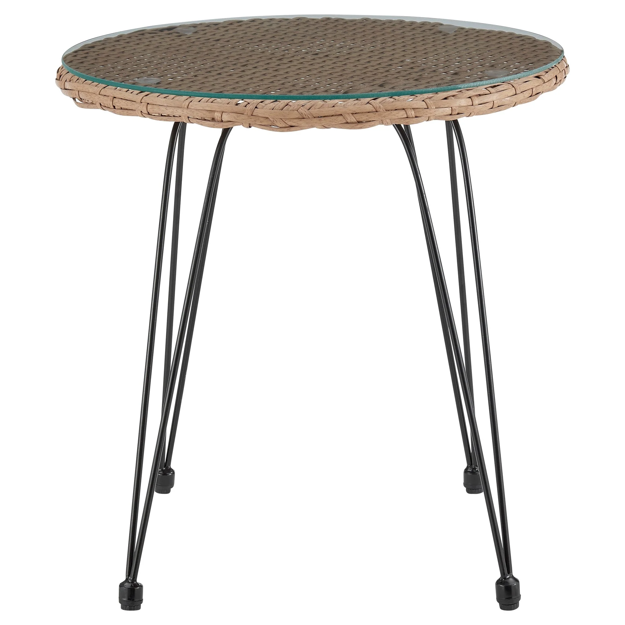 Antibes 1.0 Patio 2-Person Seating Group with End Table with Grey Cushions - Image 10