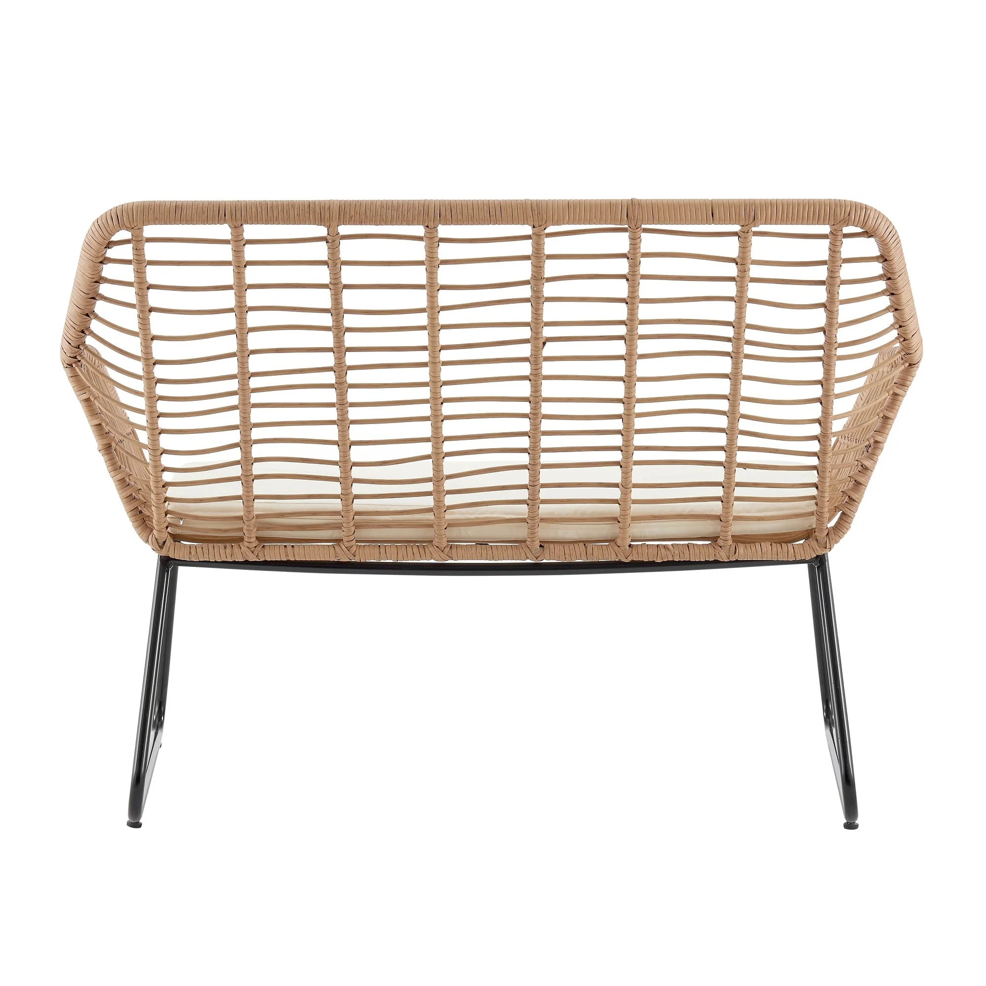 Antibes 2.0 Patio 4-Person Conversation Set with Coffee Table with Cream Cushions - Image 10