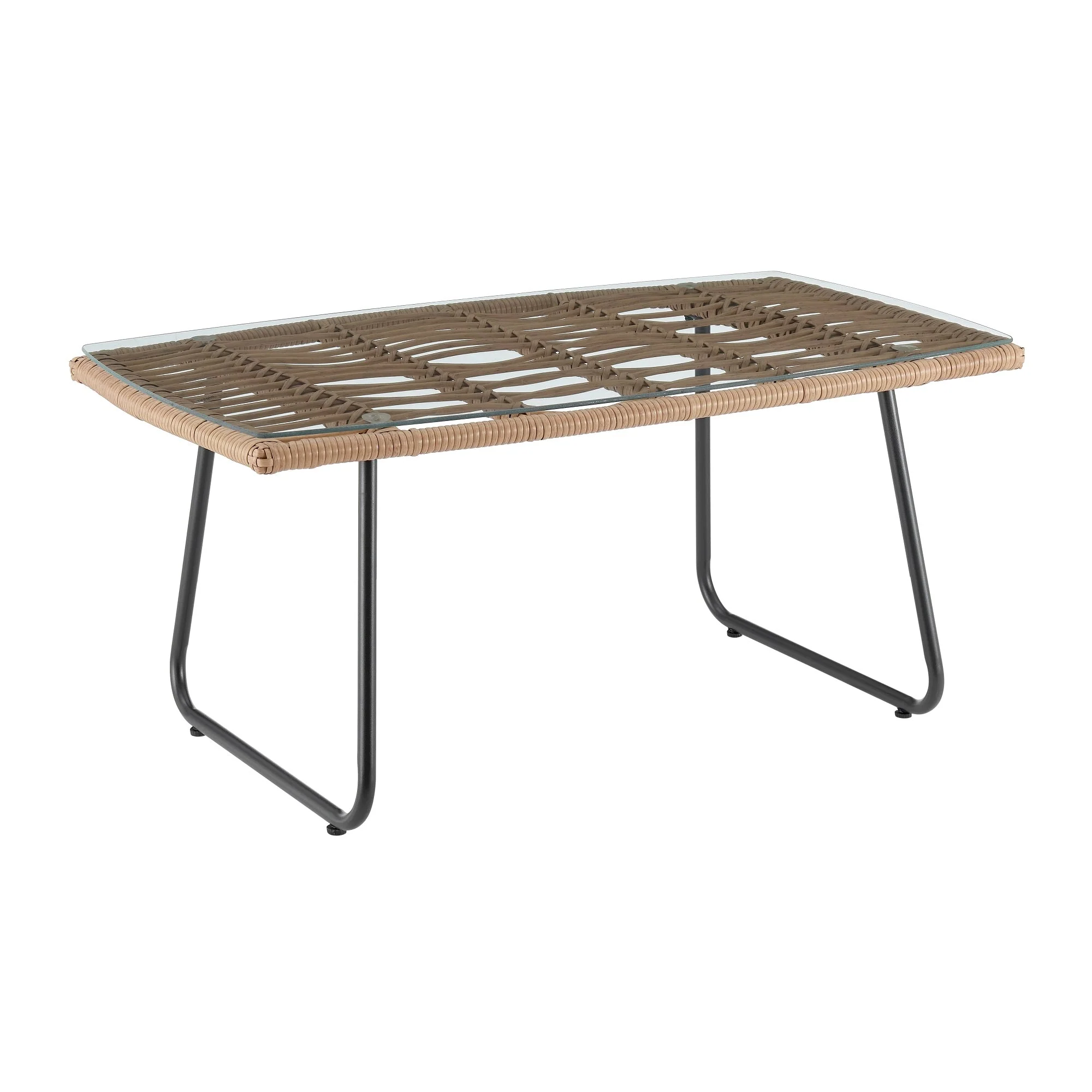 Antibes 2.0 Patio 4-Person Conversation Set with Coffee Table with Grey Cushions - Image 6