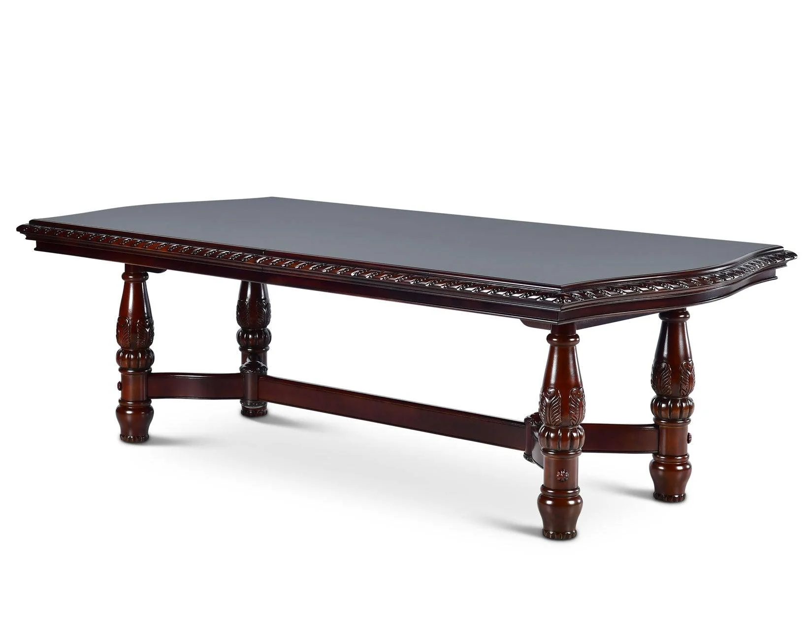 Antoinette 96-120 inch Pedestal Dining Table w/24″ Leaf - Image 2