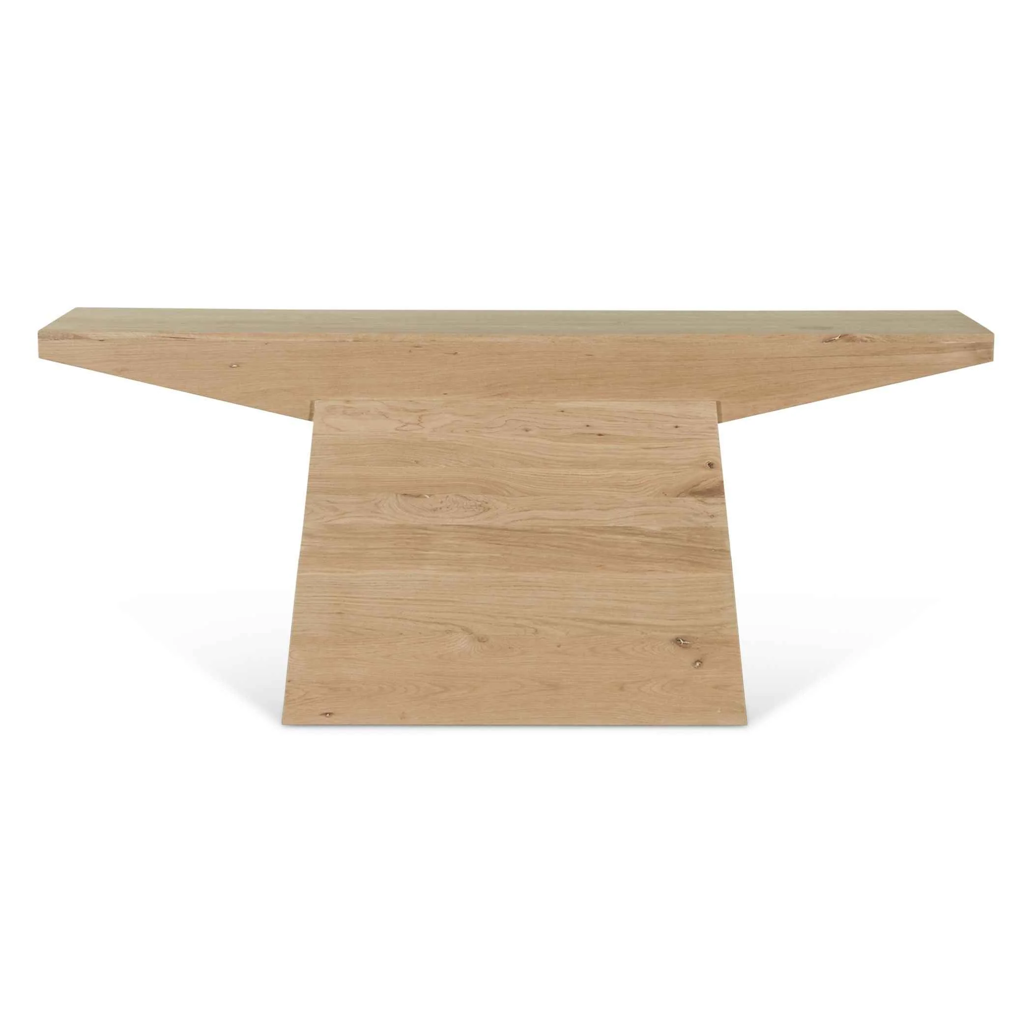 Anvil 68" Console Table in Natural Oak - Image 2