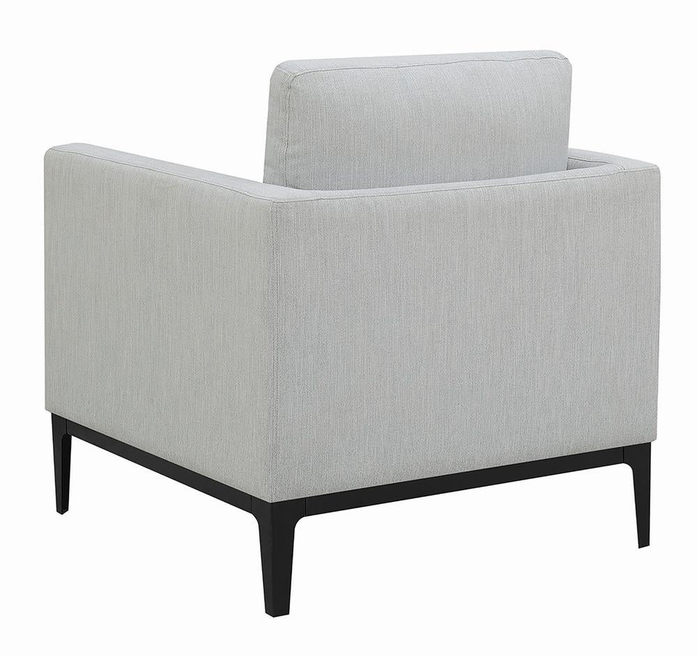 Apperson Gray Upholstered Track Arm Living Room Set Set - Image 13