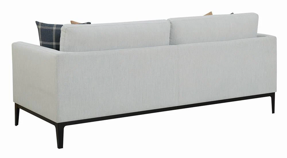 Apperson Gray Upholstered Track Arm Living Room Set Set - Image 5