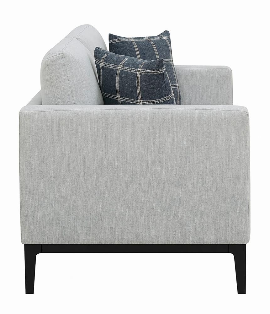 Apperson Gray Upholstered Track Arm Living Room Set Set - Image 8