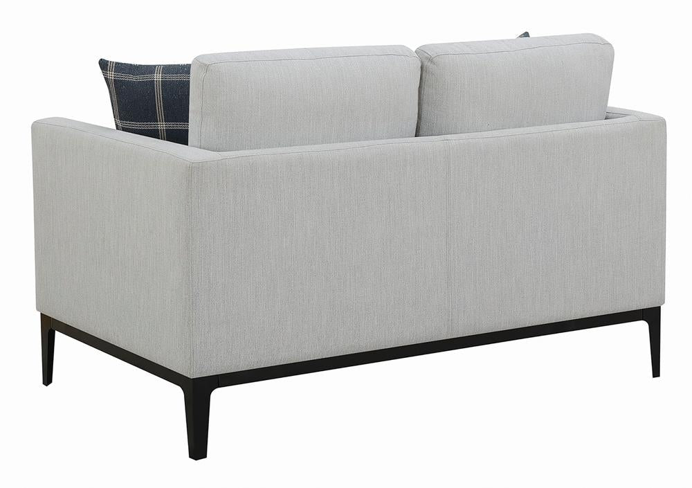Apperson Gray Upholstered Track Arm Living Room Set Set - Image 9