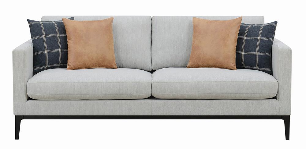 Apperson Upholstered Track Arm Sofa Light Grey