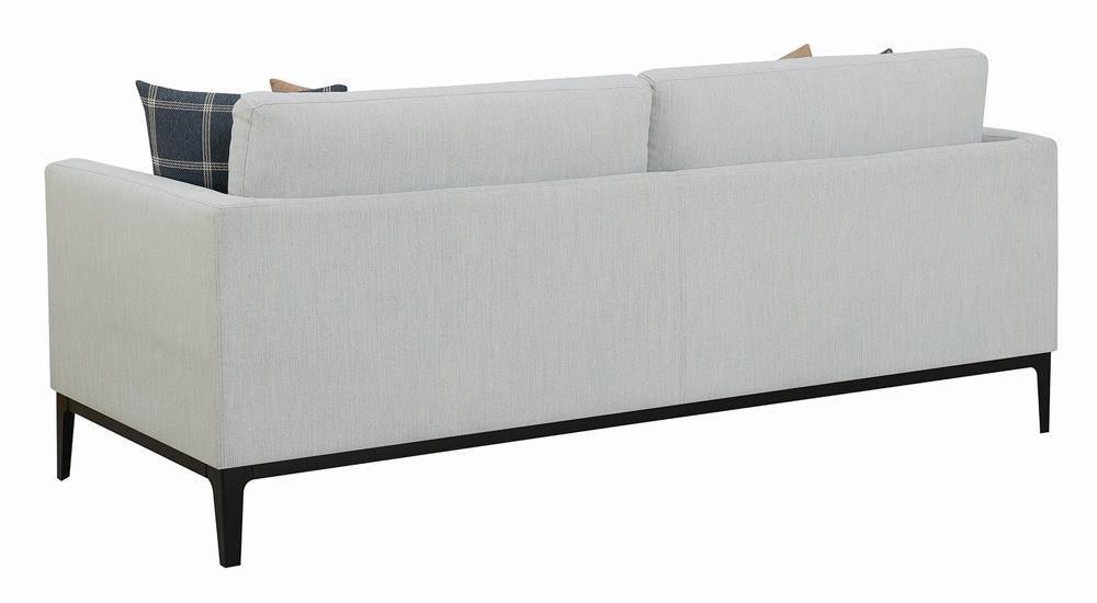 Apperson Upholstered Track Arm Sofa Light Grey - Image 6