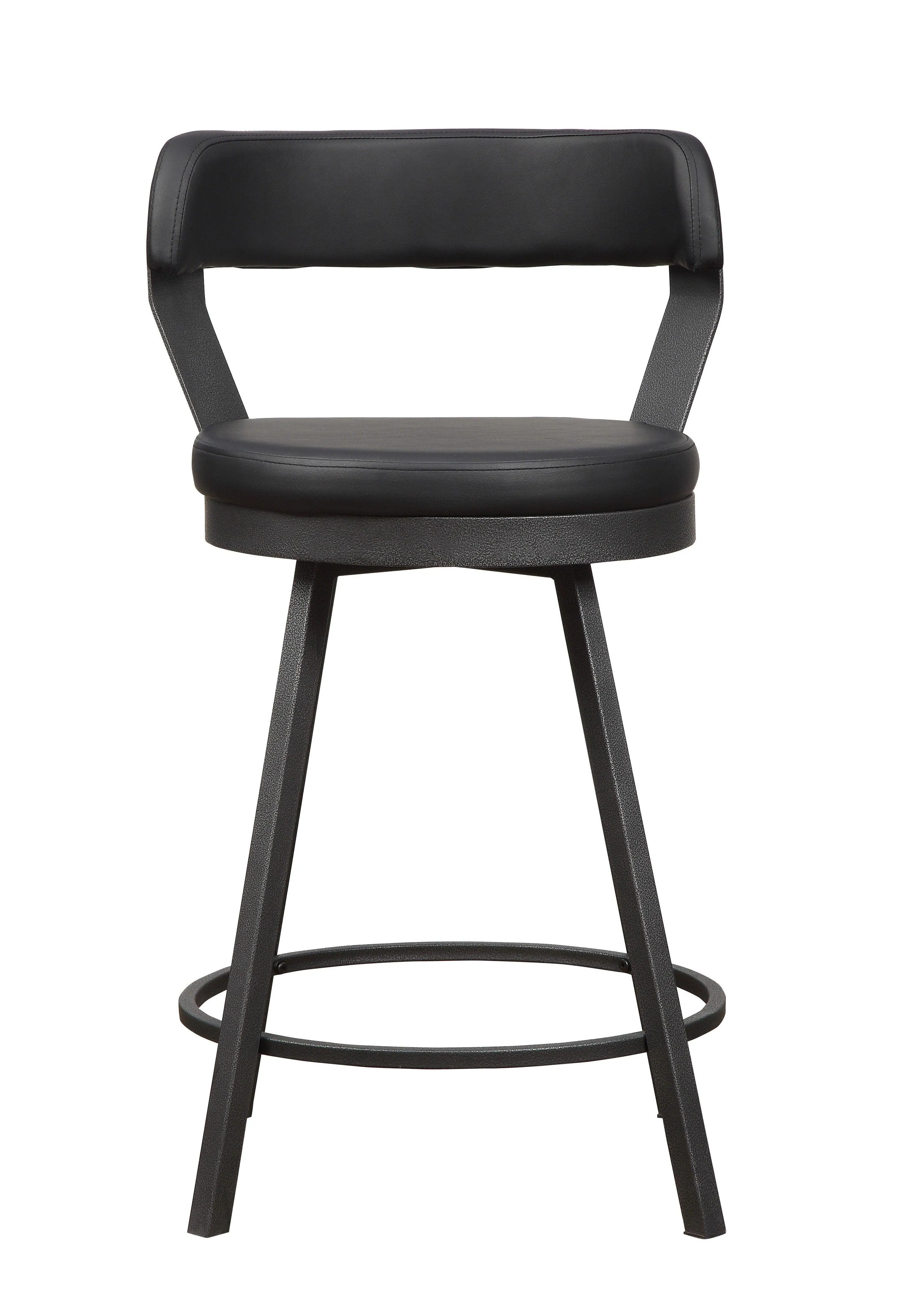 Appert Black/Dark Gray Swivel Counter Chair, Set of 2 - Image 2