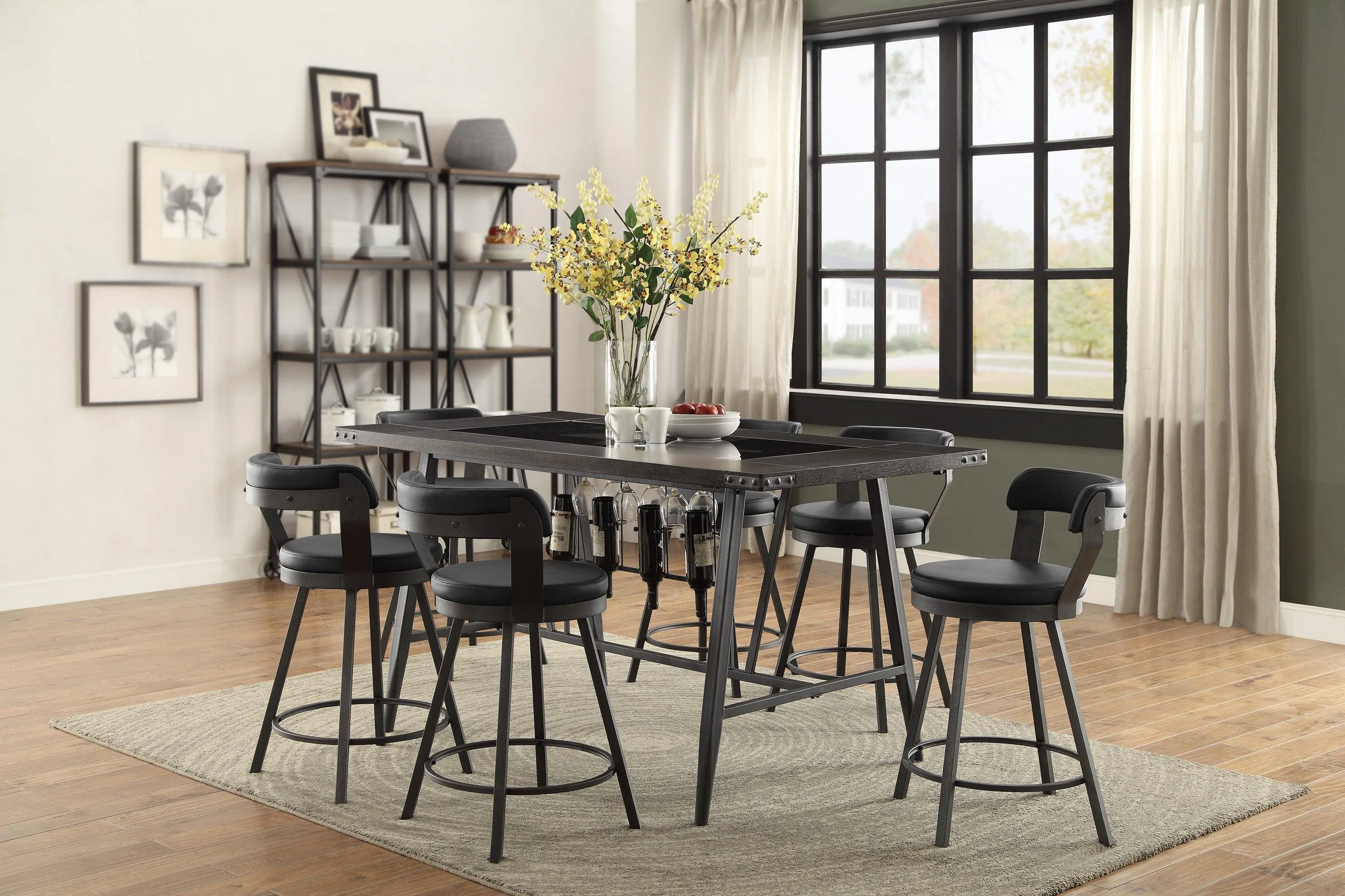 Appert Brown/Dark Gray Counter Height Table - Image 2