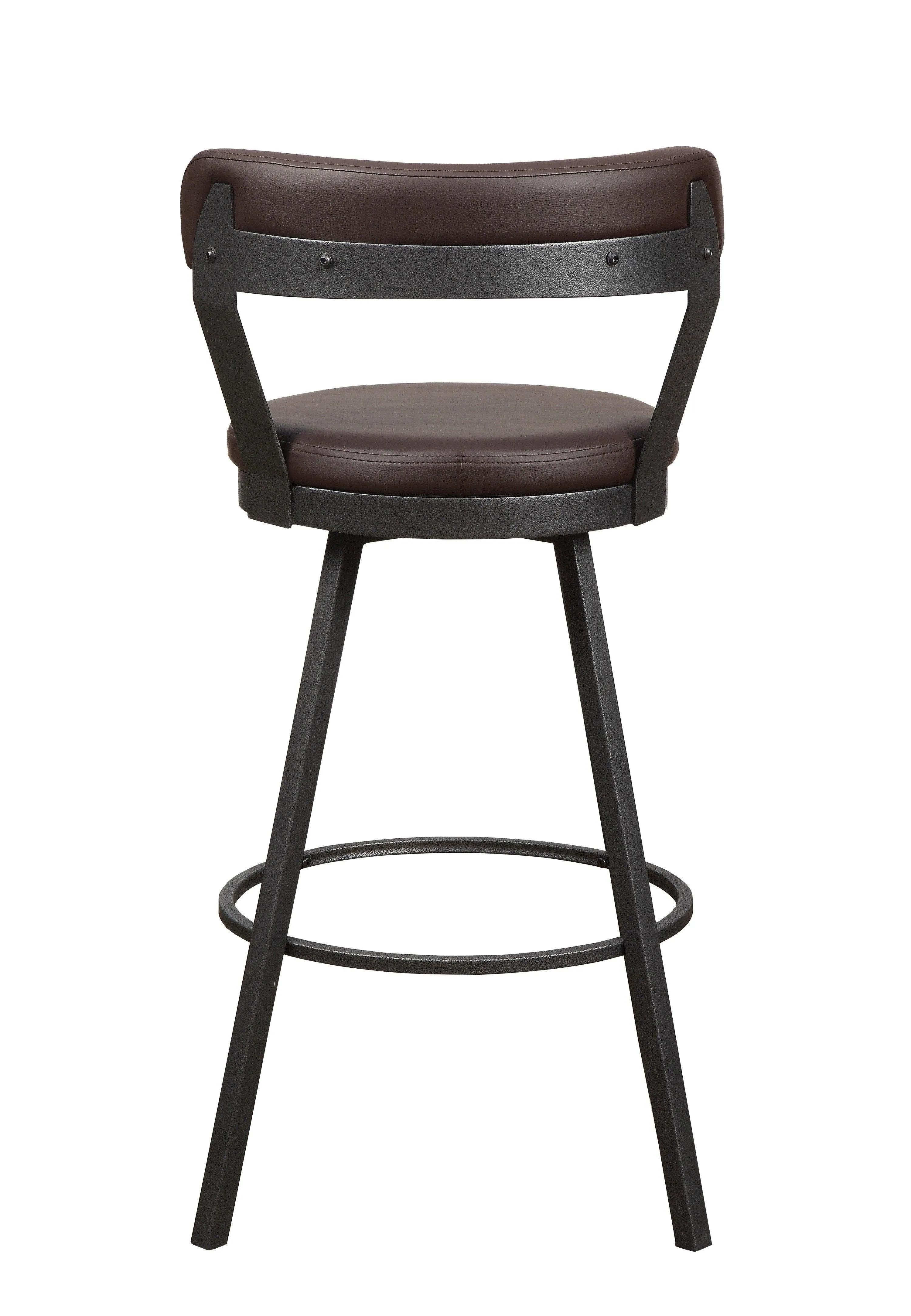 Appert Brown/Dark Gray Swivel Pub Height Chair, Set of 2 - Image 2