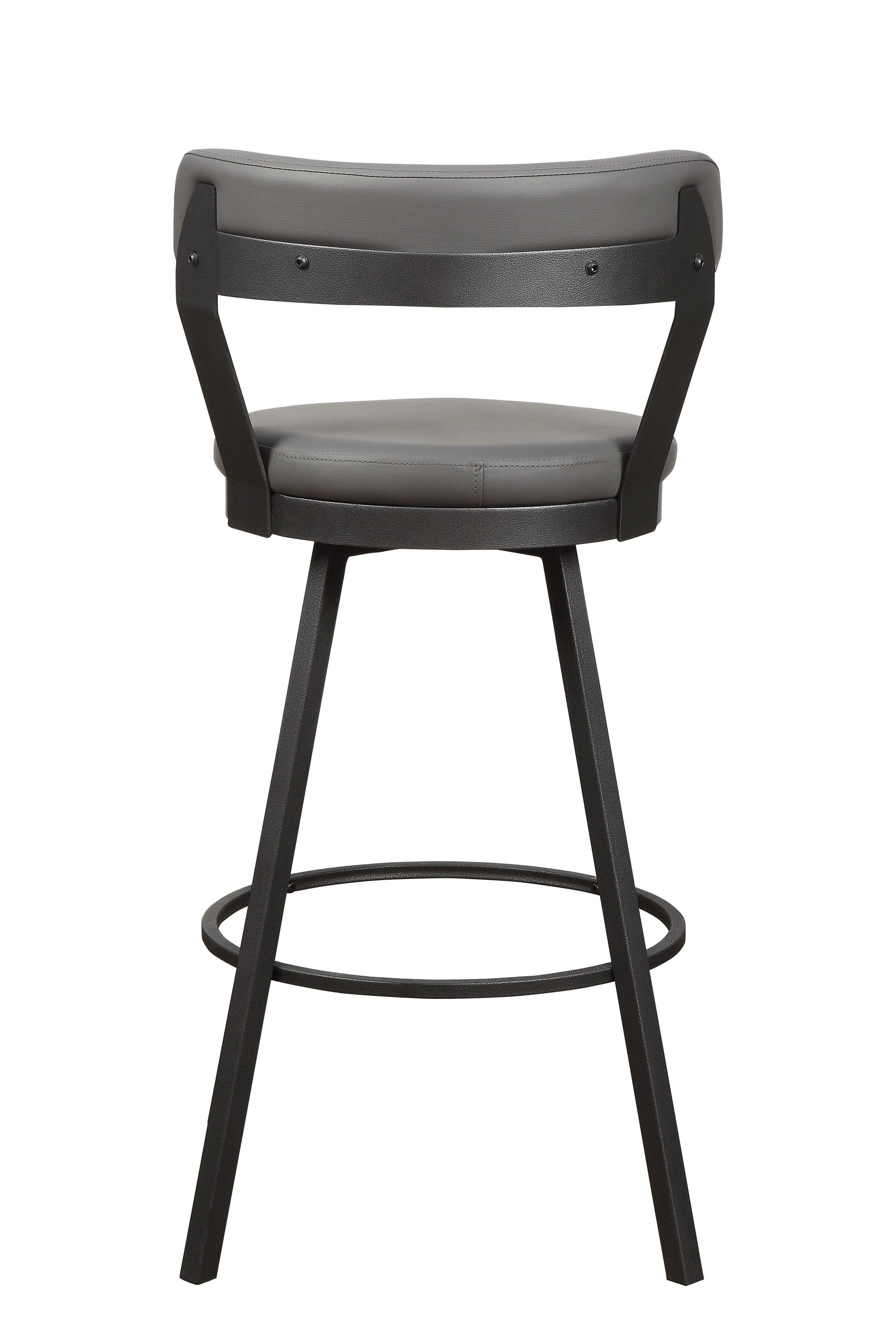 Appert Gray/Dark Gray Swivel Pub Height Chair, Set of 2 - Image 2