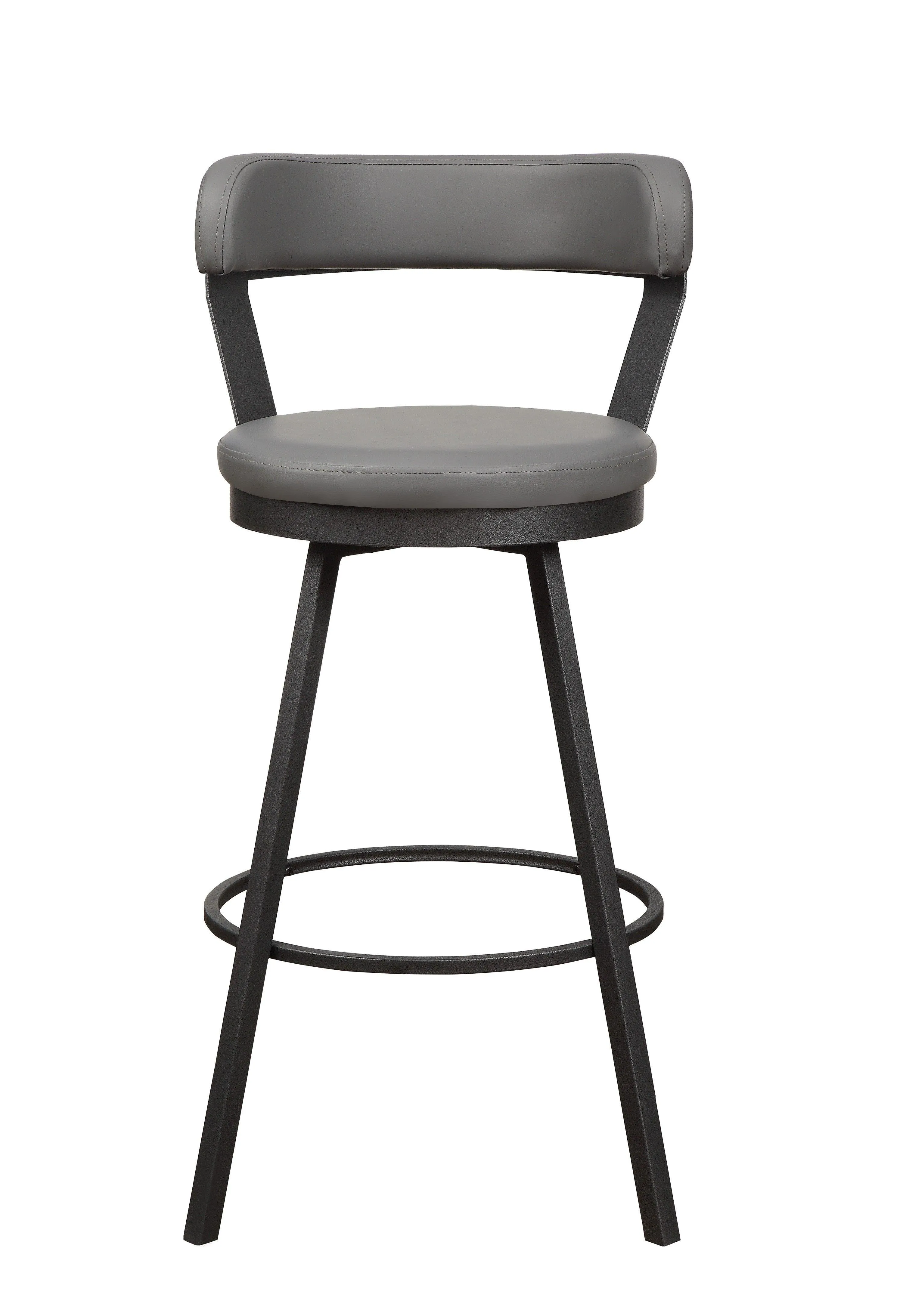 Appert Gray/Dark Gray Swivel Pub Height Chair, Set of 2 - Image 3