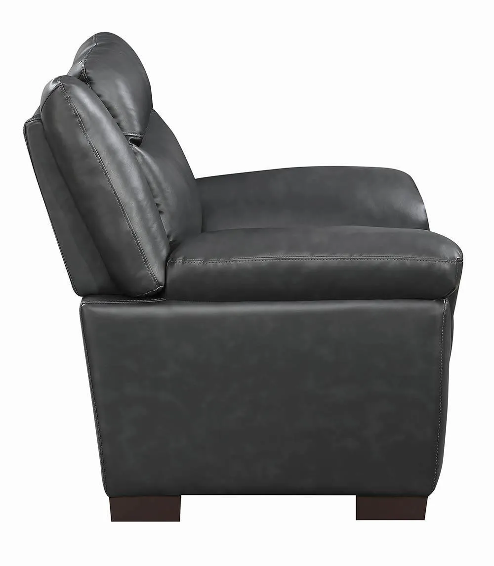 Arabella Gray Pillow Top Upholstered Chair - Image 3